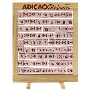 Adição Dinâmica com 81 Peças Giratorias em Madeira Jottplay