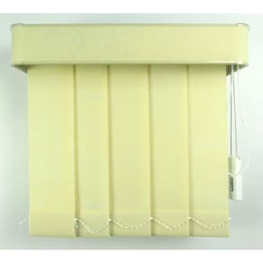 Persiana Vertical Em Tecido Com Bando Crisdan Largura 1,20 X 1,20 Altura Creme