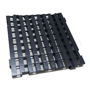 Pallet Palete Estrado Plástico 50X50Cm Preto 2Pcs