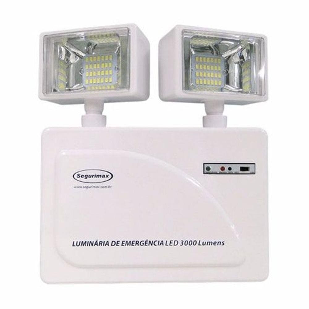 Luminária Luz De Emergência Led 3000 Lumens Faróis