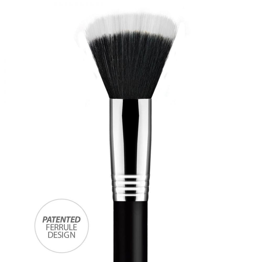 F07  Pincel Duo Fiber Pequeno Po e Blush Daymakeup