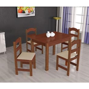 Mesa Arauna com 4 Cadeiras Primavera