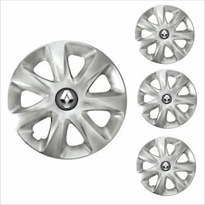Jogo Calota Aro 13 Clio 2014 2015 Renault + Emblema Resinado