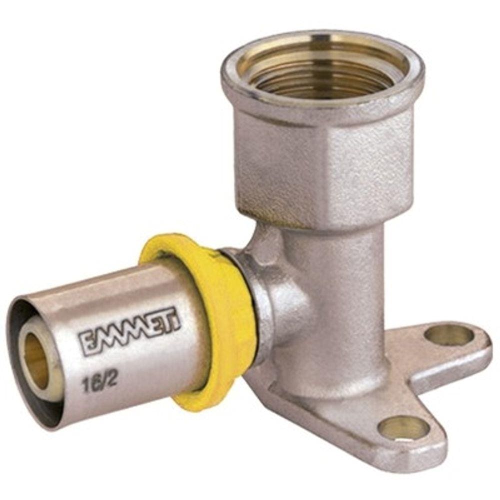 Cotovelo C/Flange P/Gas 20X1/2 Prensar Emmeti