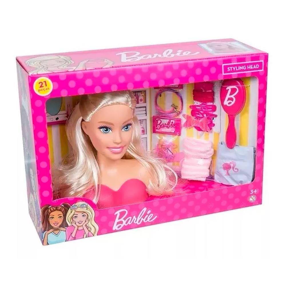 Boneca cabeca barbie maquiar