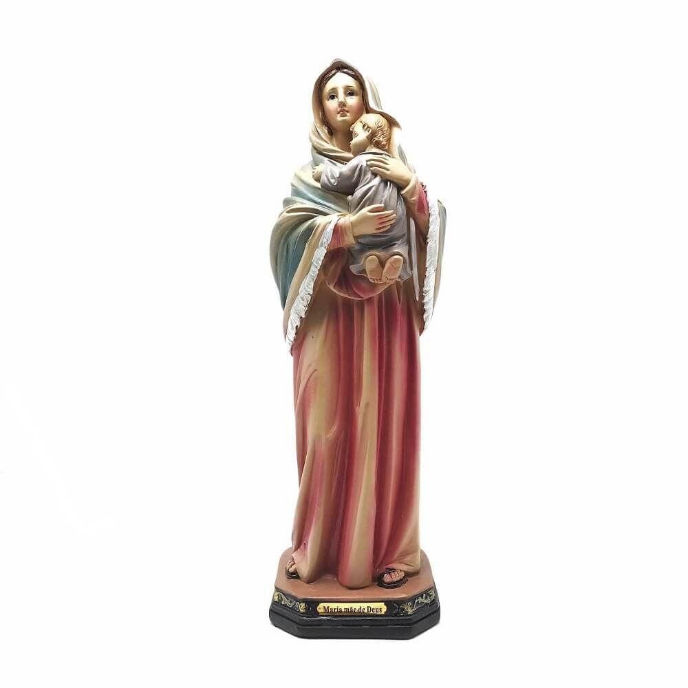 Imagem Maria Mãe de Deus Resina Grande 30 cm