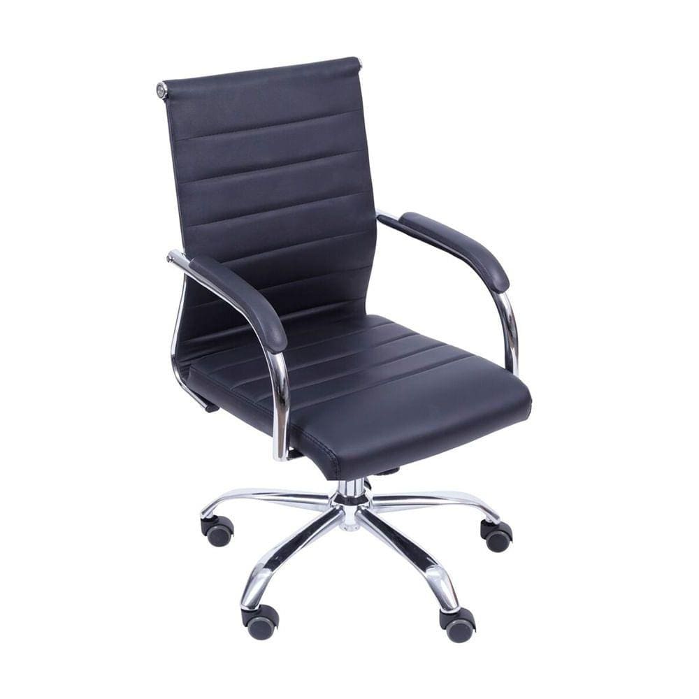 Poltrona Office Or Design Florença Baixa - Preta