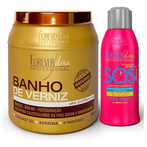 Forever Liss Banho De Verniz 1kg + Sos Antiemborrachamento 300ml