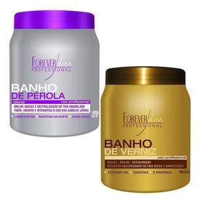 Forever Liss - Banho De Pérola 1kg + Banho De Verniz 1kg