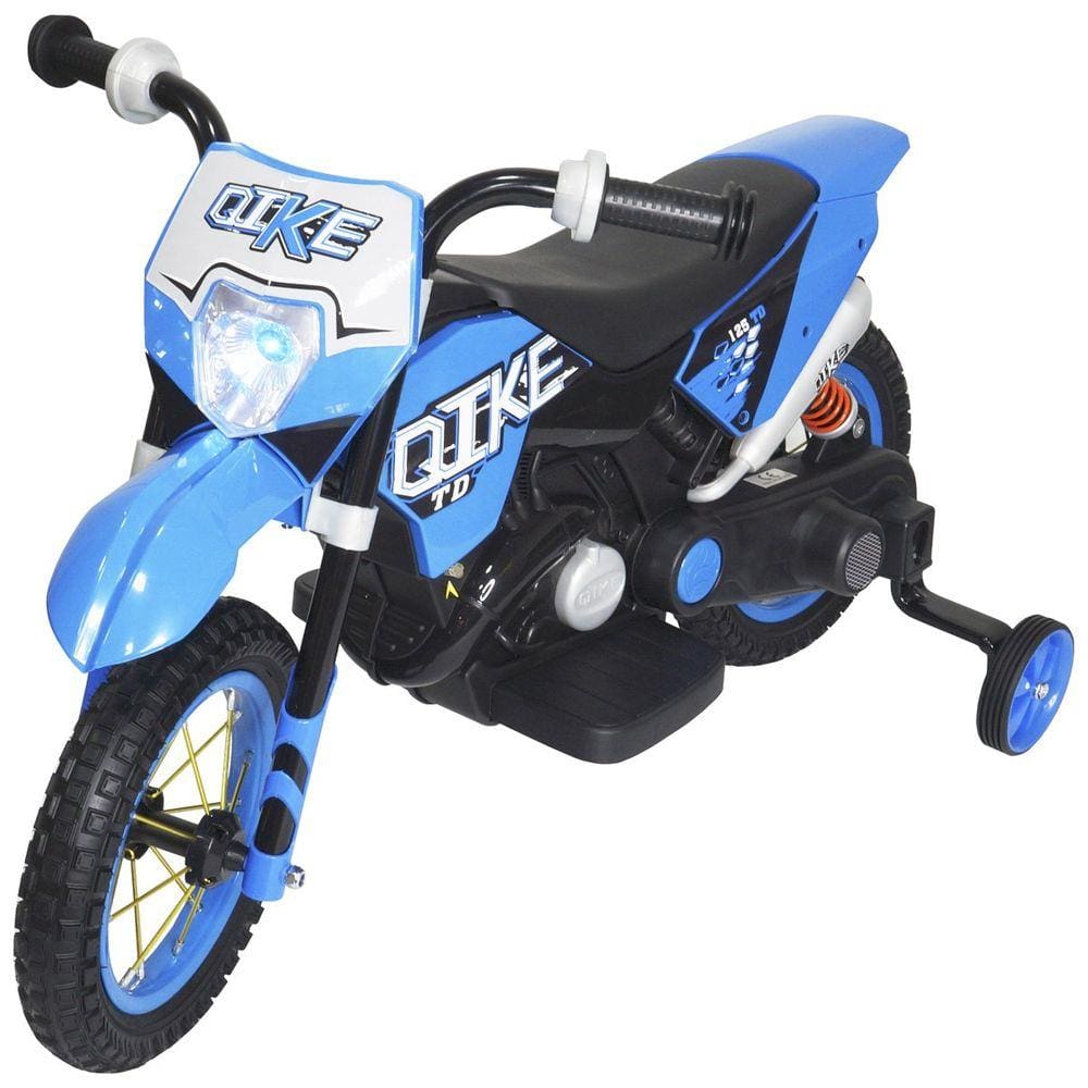 Mini Moto Criança Infantil Cross 49cc 2Tempo Gasolina Azul