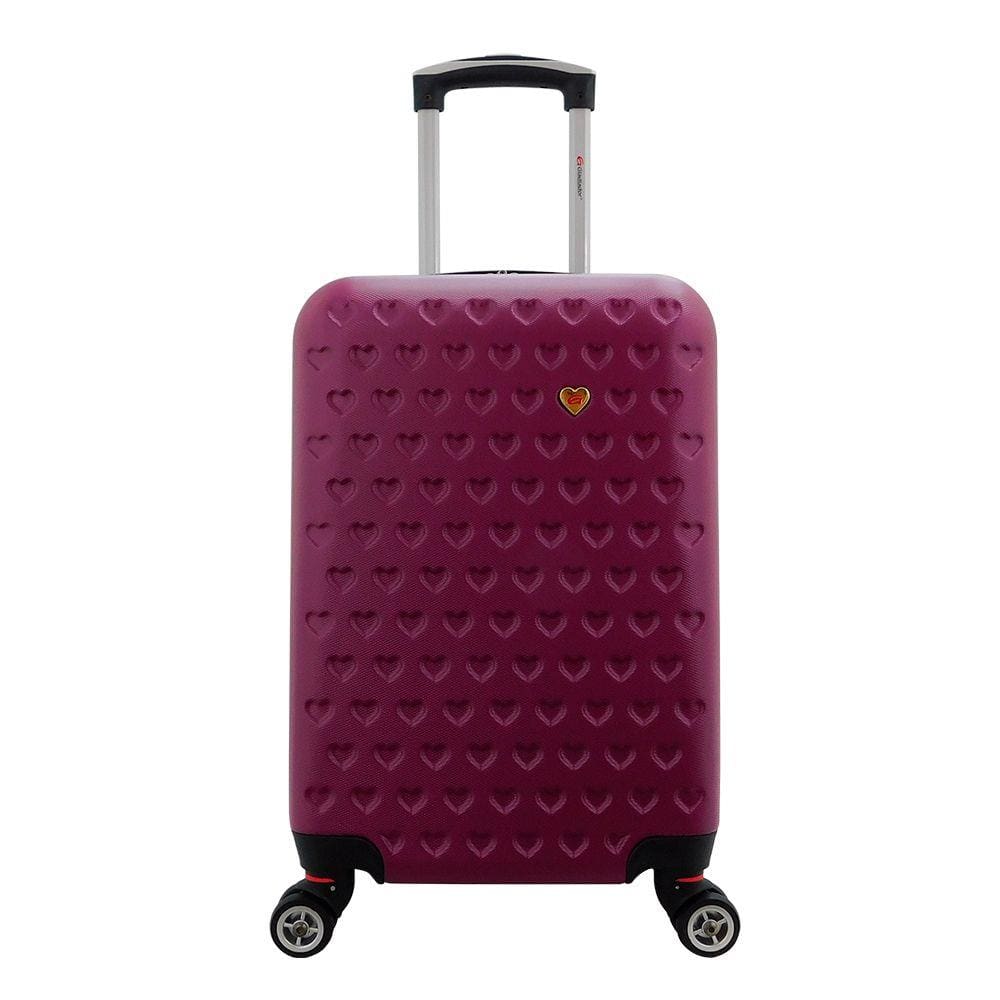 Mala Rígida De Fibra 360° Tamanho Pequena - Gladiador - C1 - Vinho