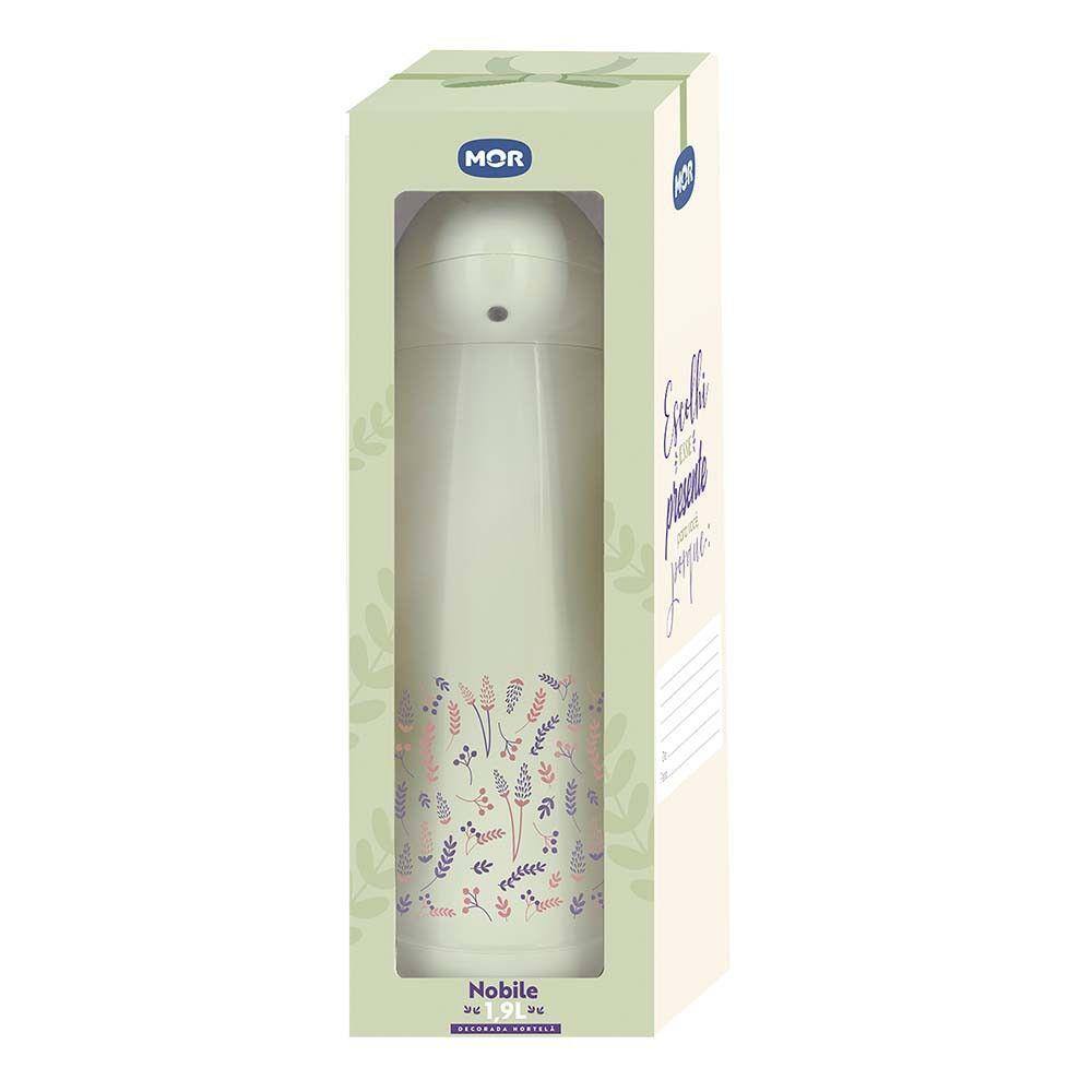 Garrafa Térmica Nobile Decorada Hortelã 1,9 Litro Embalagem Presenteável Mor - Única