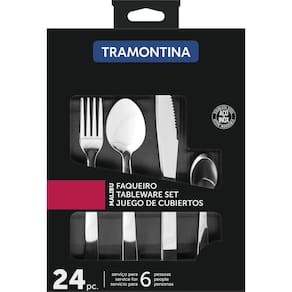 Faqueiro Inox 24pc Malibu Tramontina