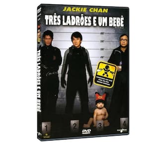 Dvd Três Ladrões E Um Bebê Lacrado Novo Jackie Chan