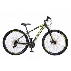 Bicicleta Aro 29 KSW XLT 2020 24v Hidráulico Preto e Verde 17