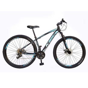 Bicicleta Aro 29 KSW XLT 2020 24v Hidráulico Preto e Azul 19