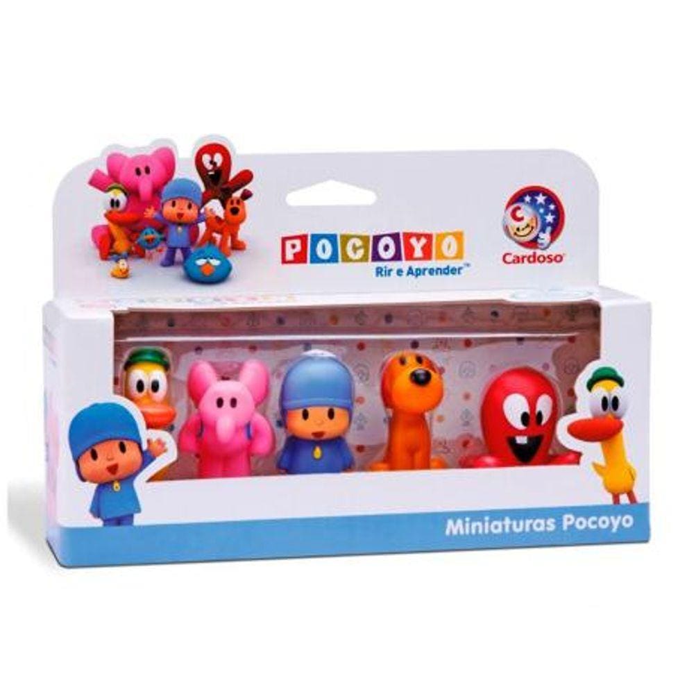 Kit 5 Miniaturas Dedoche Pocoyo - Cardoso