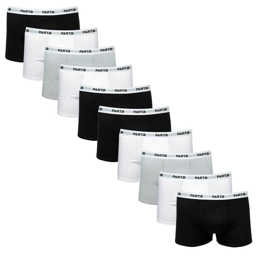 Kit Com 10 Cuecas Boxer Soft Cotton