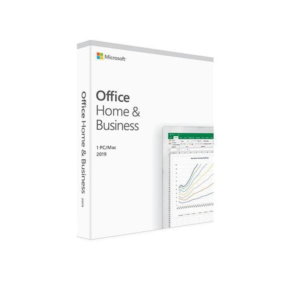 Pacote office home & business 2019 32/64 bits brazilian fpp - t5d-03241