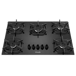 Cooktop Mueller 5 Bocas com Queimador Ultra Chama