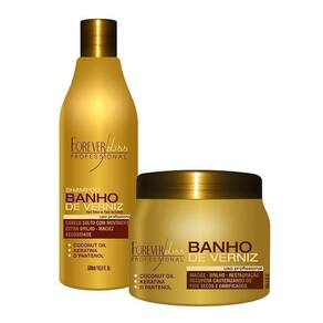 Forever Liss Kit Banho De Verniz - Shampoo 500ml + Máscara 250g