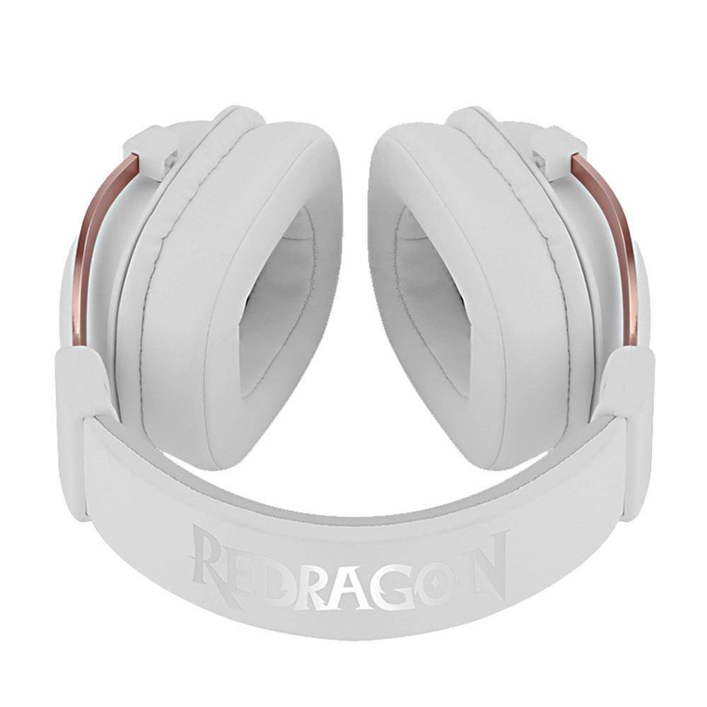 Headset Gamer Redragon Zeus 2 Branco/Rose Gold H510w 7.1 | Casas Bahia