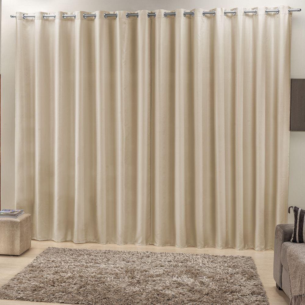 Cortina 4 Mts Sala Quarto Ráfia para Trilho Suisso Baratissima Palha