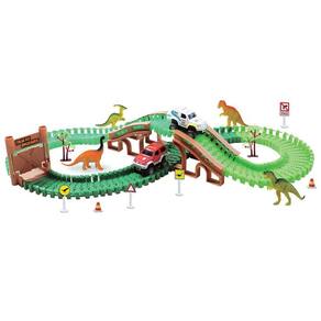Pista com Carrinho - Trilha dos Dinossauros - Braskit