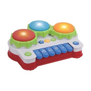 Teclado Infantil Piano Musical Tambor com Musica e Led - Fungame CPO56707