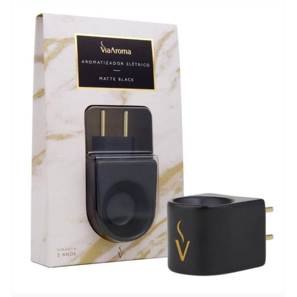 Aromatizador Elétrico - Matte Black - Porcelana- Via Aroma