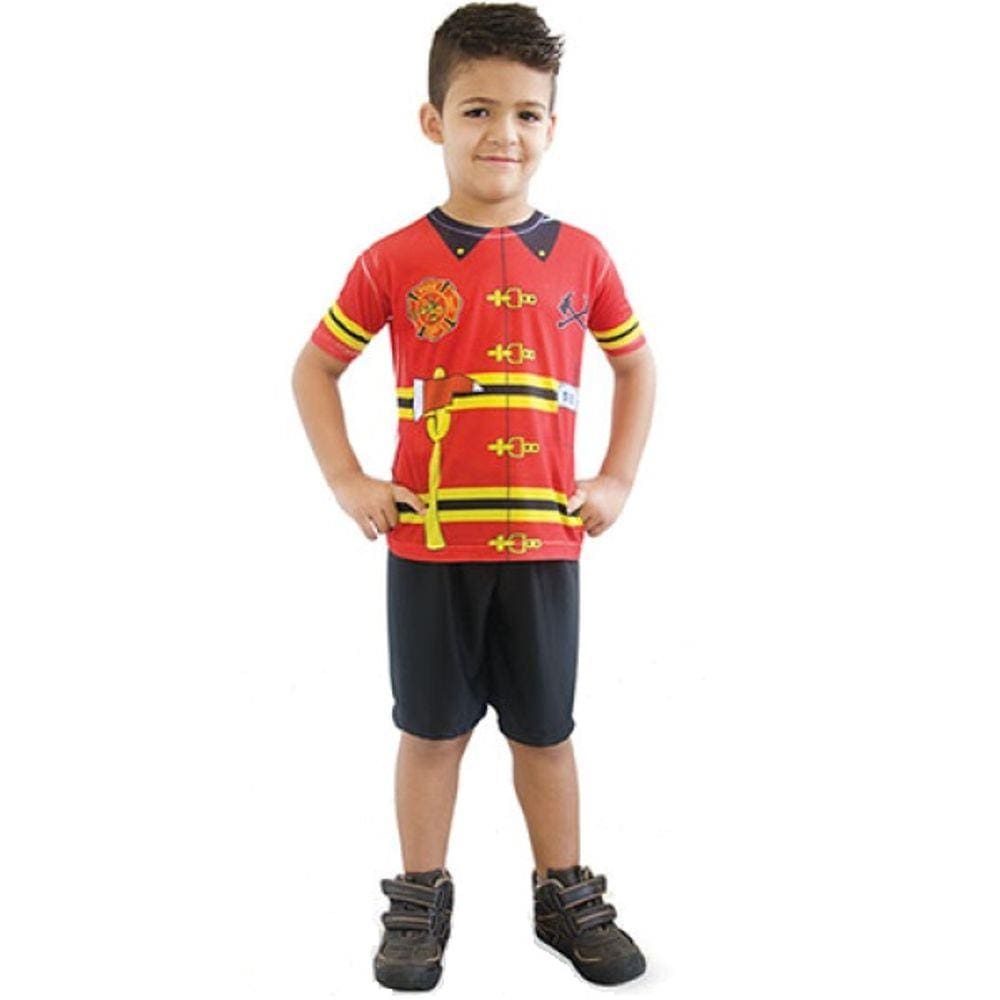 Fantasia Pirata Infantil Masculino Tapa Olho Camiseta Shorts no