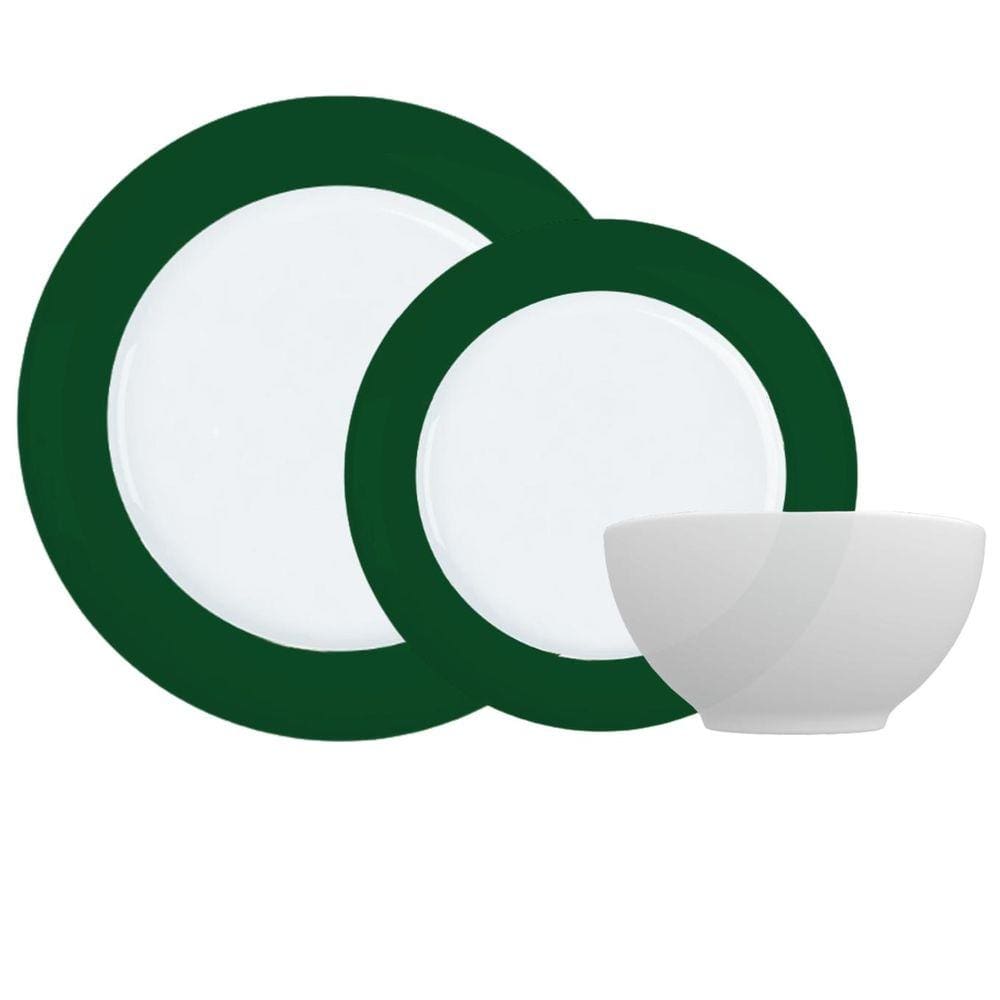 Aparelho de Jantar 18pc Versa Verde Porcelana Germer