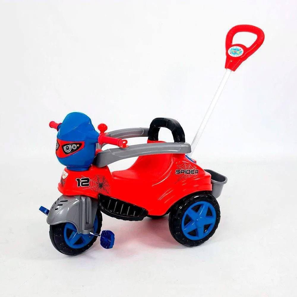 Triciclo Infantil com Empurrador Velotrol Calesita Motoca Infantil