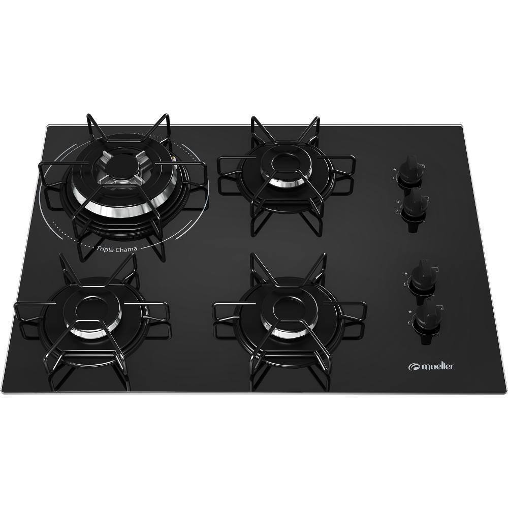 Cooktop 4 bocas tripla chama fisher Casas Bahia