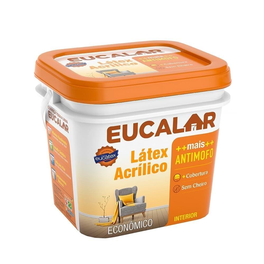 Tinta Acrílica Eucalar 3,6 Litros Verde Piscina Fosco