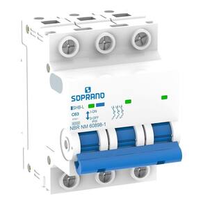 Disjuntor Soprano Din 3P 63A SHB Curva C Cemig