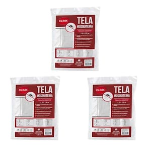 Kit Com 3 Tela Mosquiteira Para Janela Poliester 1,5 X 1,8