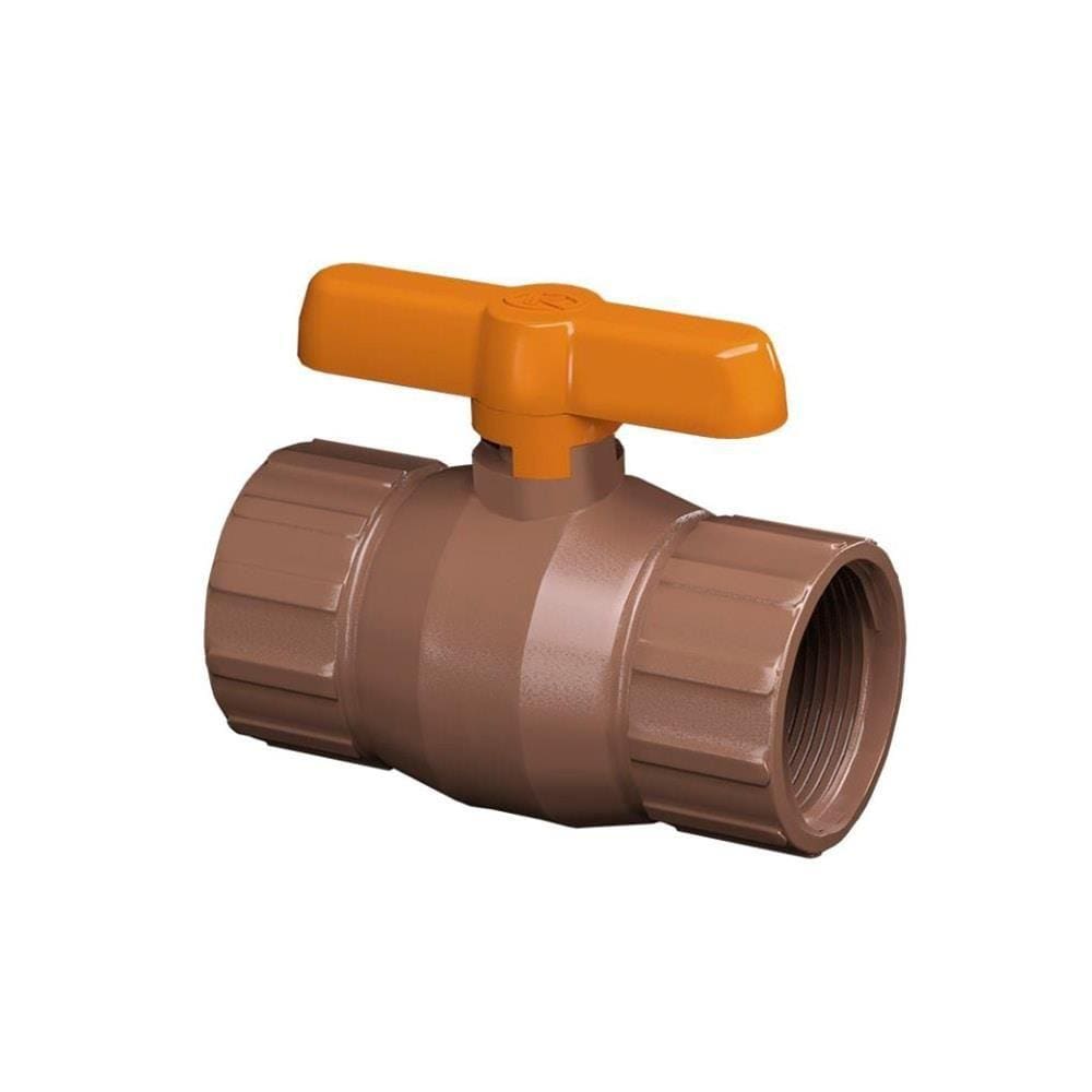 Registro Esfera Krona Roscável PVC 2P - Embalagem c/ 2 unidades