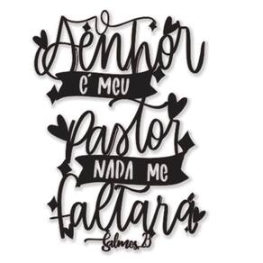 Adesivo De Parede Frase Biblica Salmo 23 - O Senhor é meu pastor