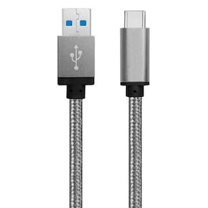 Cabo Usb 3.1 Tipo C Turbo Fast Charge Reforçado Type C Prata
