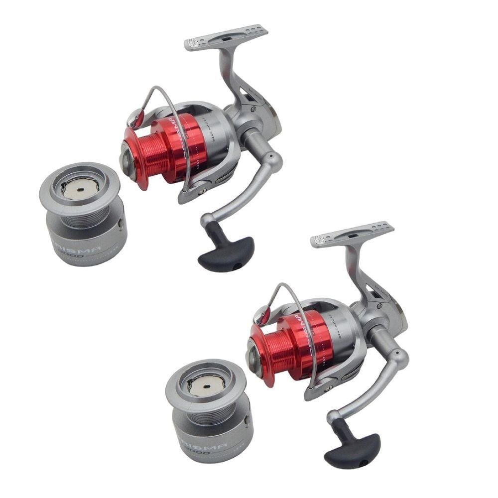 Kit 2 Molinetes Marine Sports Prisma 4000 FD 5 Rol Carretel Extra