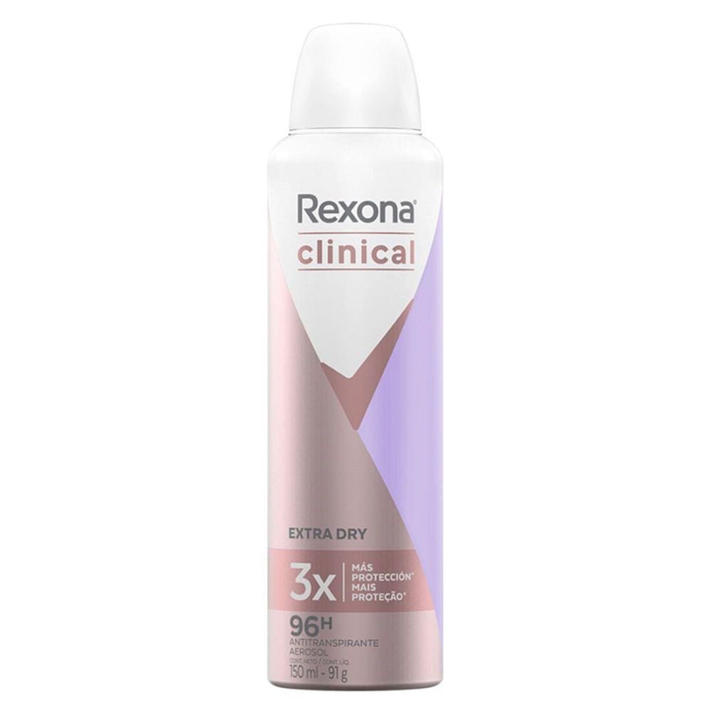 Desodorante Aerosol Rexona Powder Dry Rosa 150ml- 6 Unidades - R$ 77,99