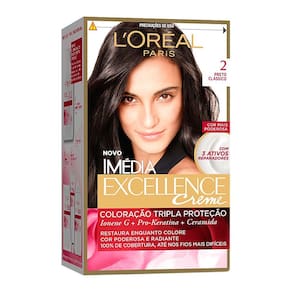 Tintura Creme Imédia Excellence L`oréal Preto Clássico 2