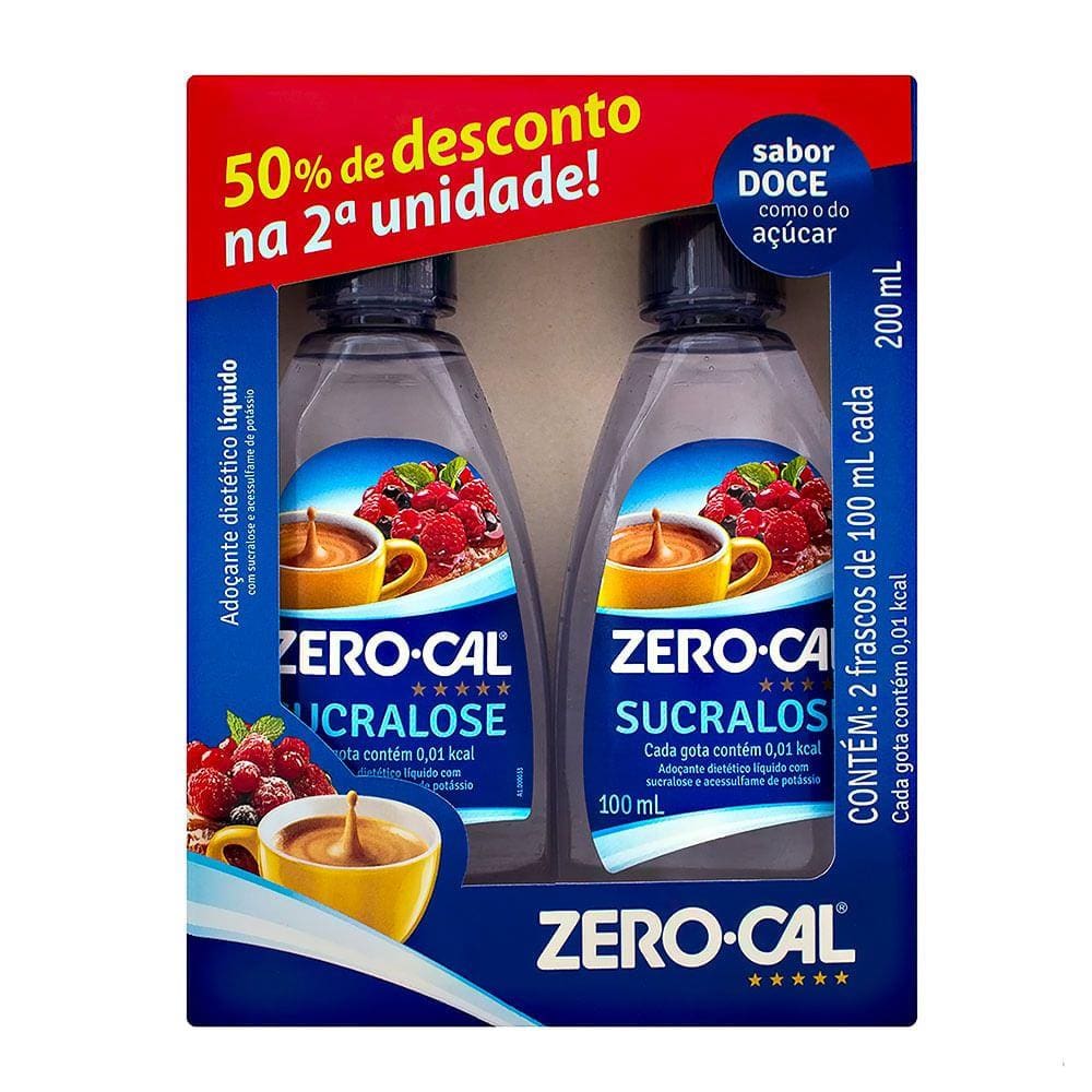 Adoçante Zero Cal Sucralose Gotas