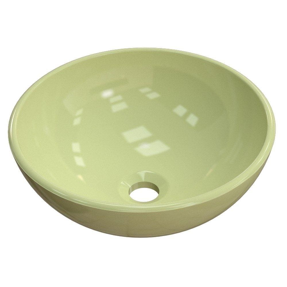Cuba Pia de Apoio para Banheiro Redonda Bowl 35 C08 Verde Acqua - Mpozenato