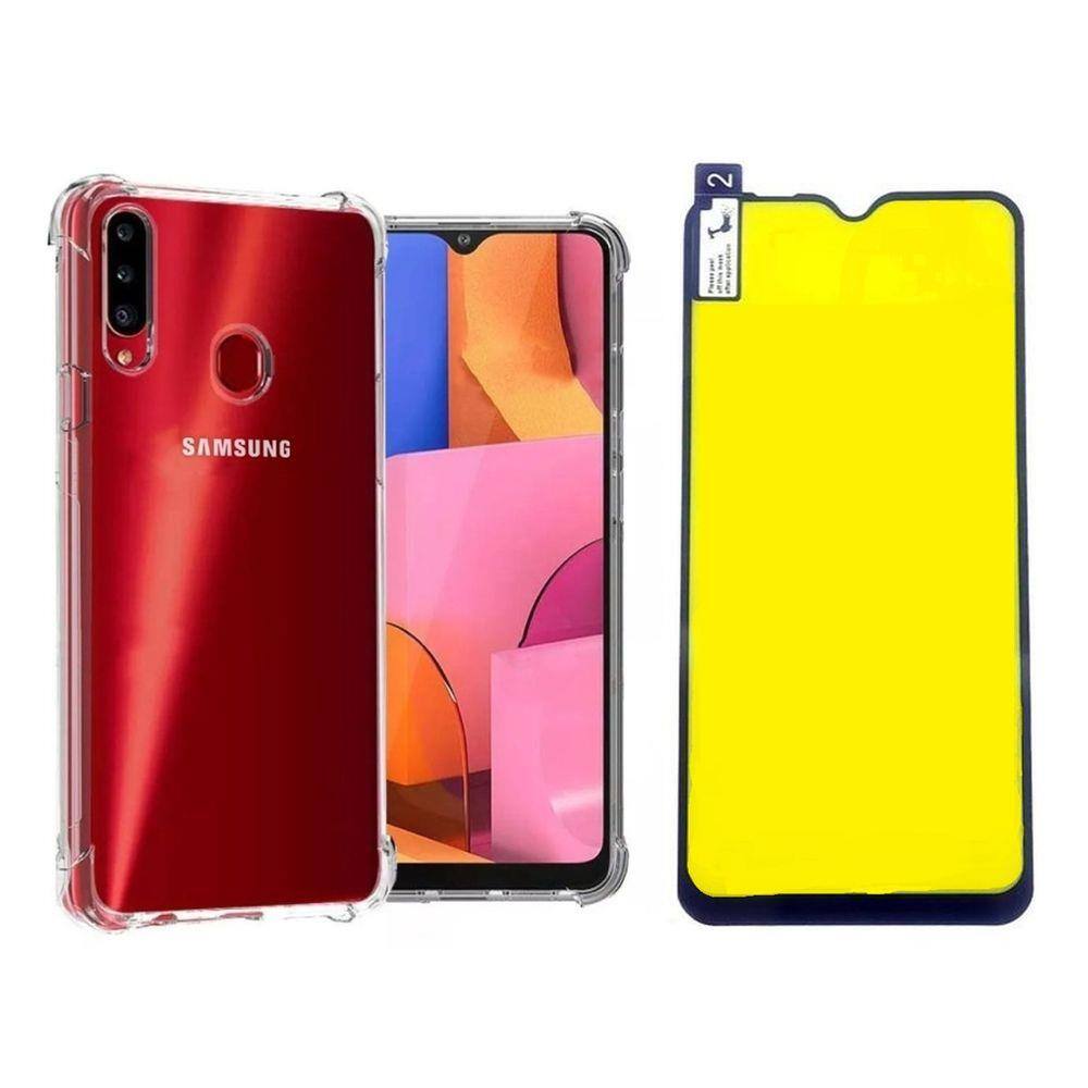 Capinha Antichoque e Película Gel 5D Samsung A10S | Casas Bahia