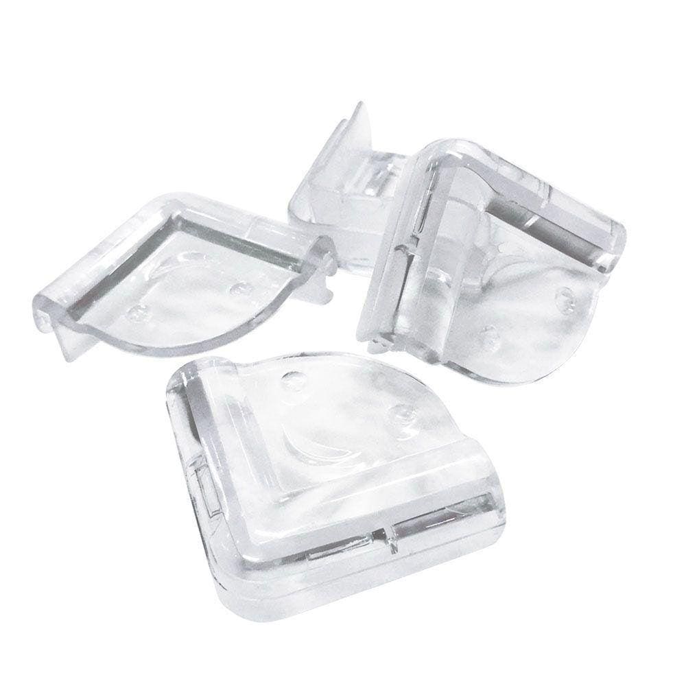Protetor De Quina Silicone Bebe Cantos Mesa Proteção 4 peças