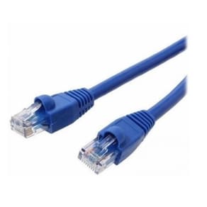 Cabo de Rede Ethernet Lan Rj45 Cat 5 Utp Azul 5 Metros