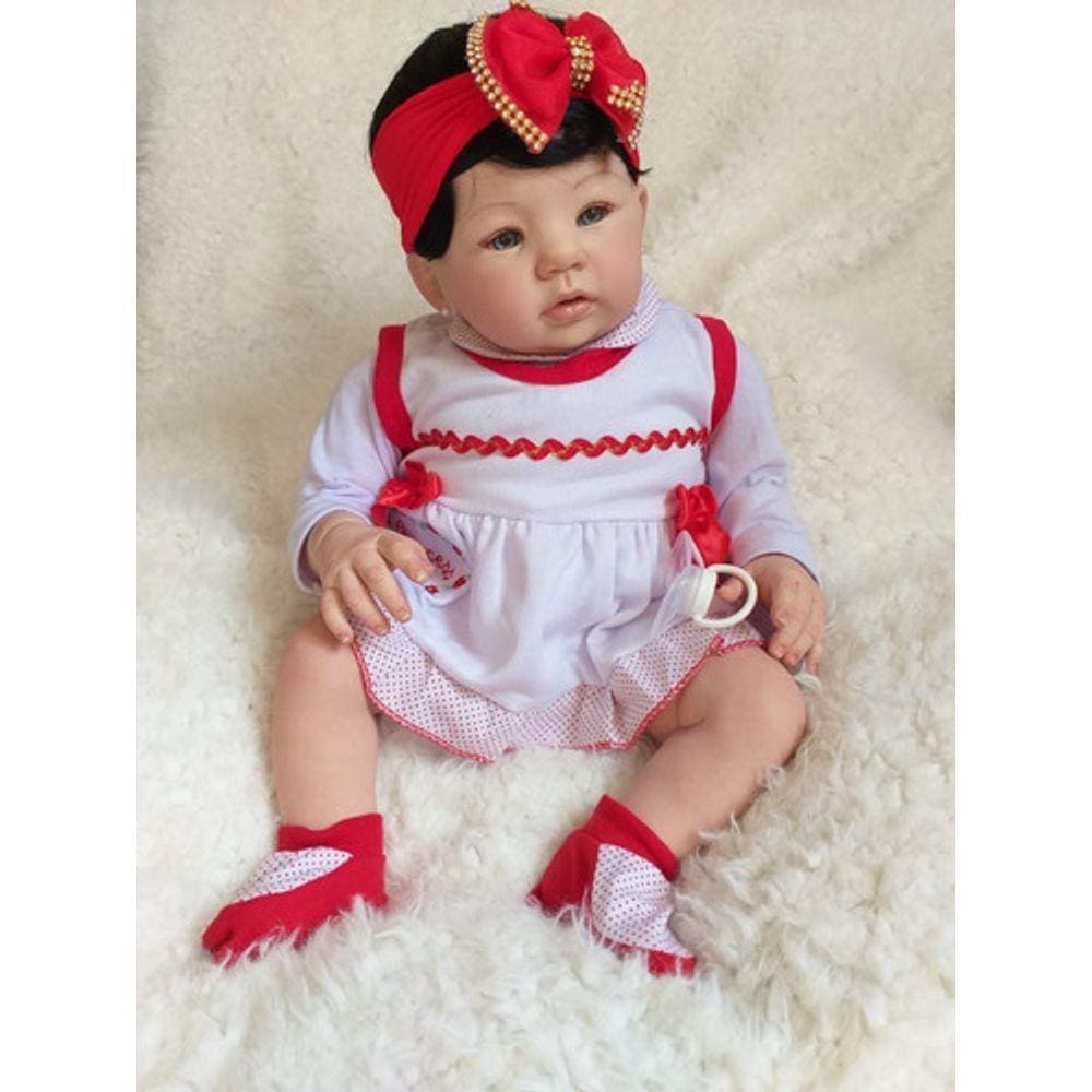 Boneca Bebe Reborn by Baby Dolls molde Chloe Com Corpo pano versao 4 -  Carrefour