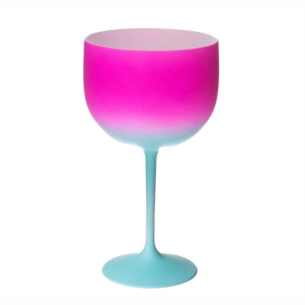 Taça de Gin Rosa e Tiffany Shelby Fantasy Acrílico 500mL